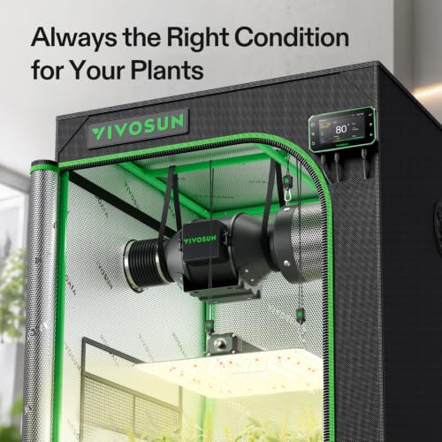 2.3x2.3ft Grow Tent Kit 150W Light Complete Smart Grow System (28"x28"x63")