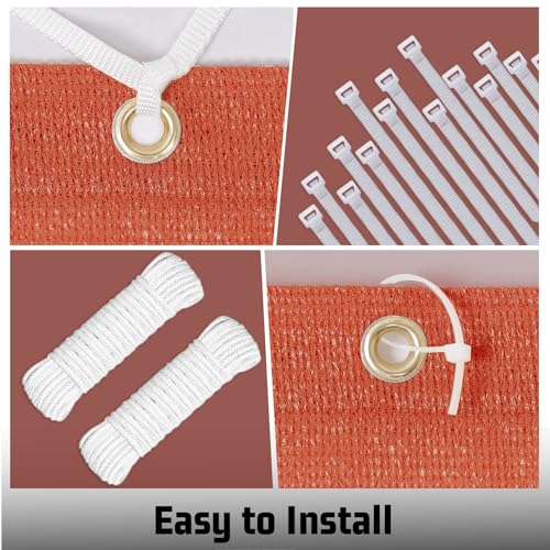 Shade Cloth 4x5 FT Sun Shade (4' x 5' custom size / Terra)
