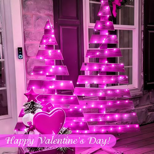 4 Pack Solar Fairy Lights (Pink / 4Pack*100LED)