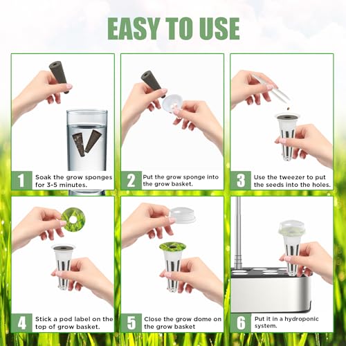 115Pcs Hydroponic Pods Supplies for Aerogarden Pods (115 pcs)