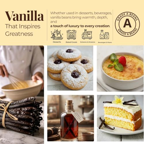 2 Lb Bulk Vanilla Beans Grade A + (32 Ounce)