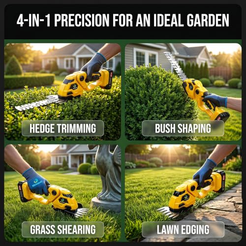 Cordless Hedge Trimmer (Yellow)