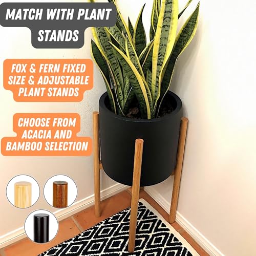 Large Planter for Indoor or Outdoor (Matte Black / 10 Inch)