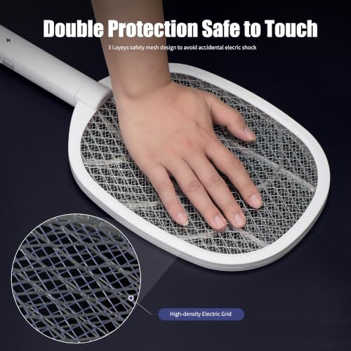 2-in-1 Electric Bug Zapper Racket, 1 Pack