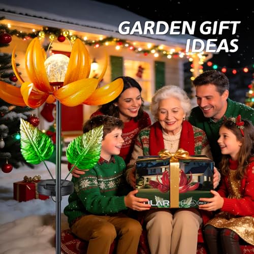 Outdoor Solar Lights Garden Decor (Passionate Orange)