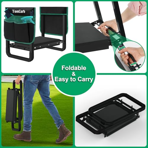 Garden Kneeler and Seat (Black / 11.14" Ultra-Wide Kneeling Pad)