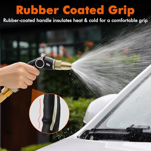 Garden Hose Nozzle (Bronze / 4 Watering Patterns)