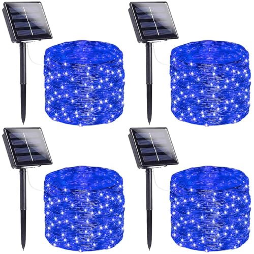Solar Fairy Lights (Blue / 4 Pack-400LED)
