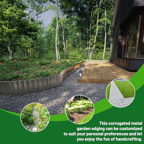 Corrugated Metal Garden Edging