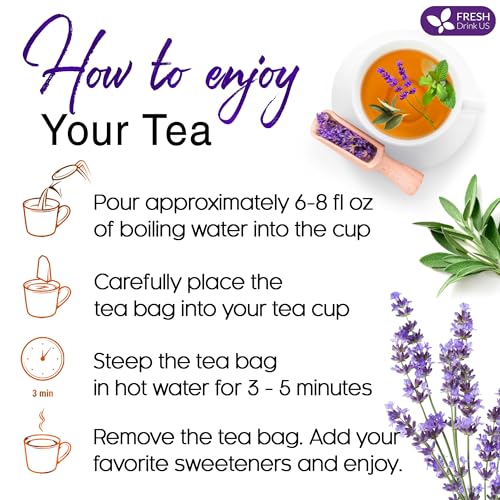 Premium 75 Bags Lavender Mint Tea (75 TEA BAGS)