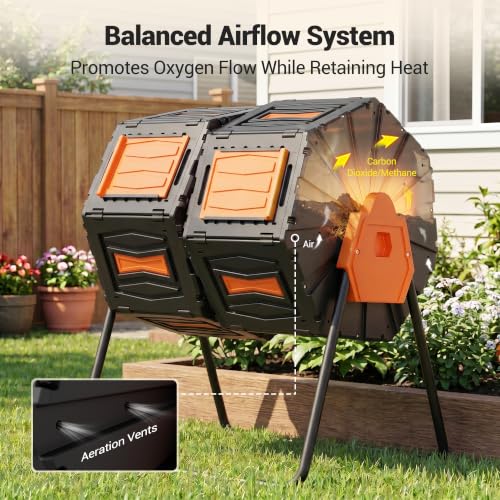 Composter Tumbler Outdoor (Orange)
