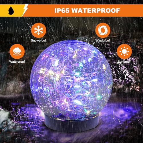Solar Globe Lights Outdoor Waterproof (Multicolor / 8 globes)
