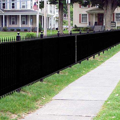 4 ft X 150 ft Privacy Screen Fence Heavy Duty Fence Cover Black (600 sq ft sq ft)