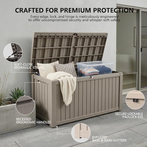Outdoor Storage Box (Grey / 200 Gallon 3.0)