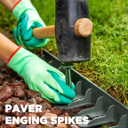 50 Pcs 8 Inch Green Landscape Edging Stakes (Green / 8 Inch)