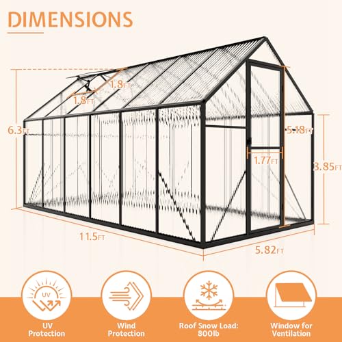 6x12x6.3 FT Polycarbonate Walk (6x12x6.3 FT)