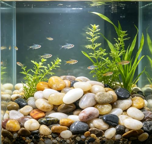 5 LB Mixed River Rocks (5 Pounds / Mixed)