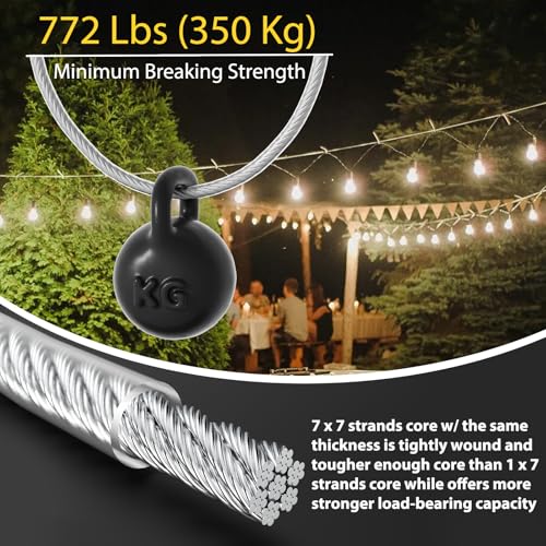 1 8" Wire Rope Clips Kit (1/8in X 100ft)