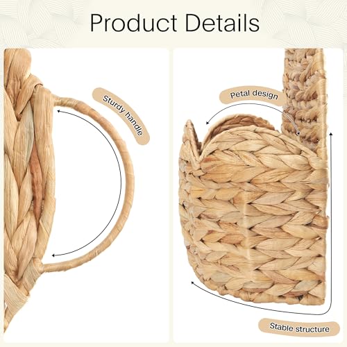 2 PC Door Basket Scalloped Hanging Storage Basket (Braided L*2)