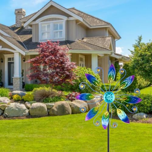 11”Metal Wind Spinners Outdoor (A-2-peacock)