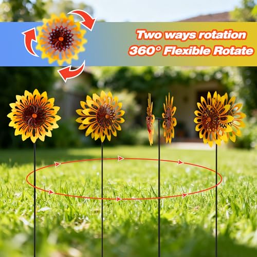 Sunflower Wind Spinners
