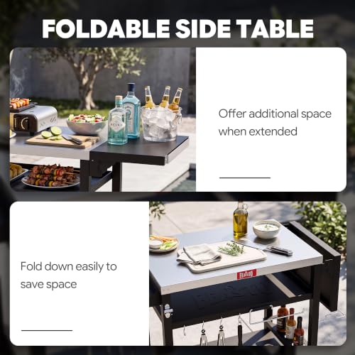 40x26 3 Tier Grill Cart (Table)
