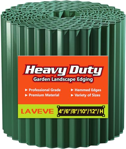 Corrugated Metal Garden Edging 12" x 20Ft (Green)