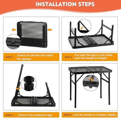 Folding Camping Grill Table