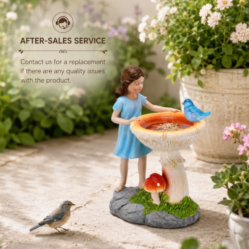 Solar Fairy Statues for Garden Decor (Blue)