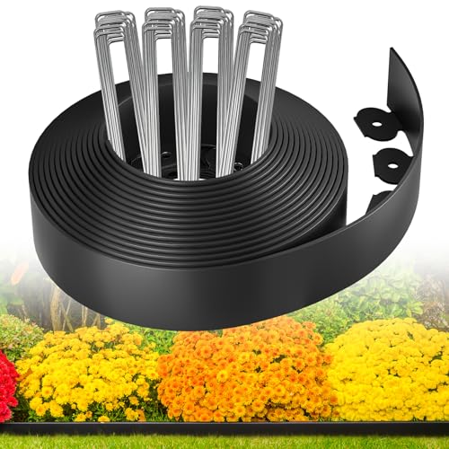 Garden Edging Border (black / 4 Inch x 66FT)