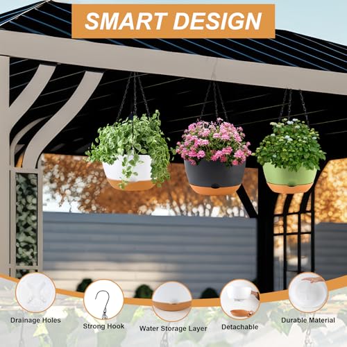 Hanging Planters (Green / 10 inch)