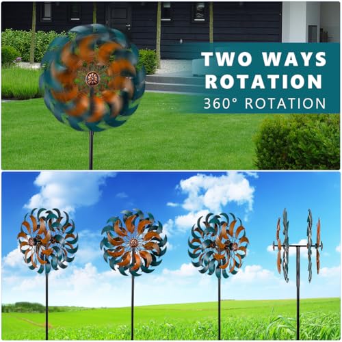 Garden Wind Spinners (Cyan-13")