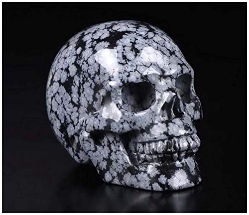 2.0" Snowflake Obsidian Crystal Skull (2.0" Snowflake Obsidian)