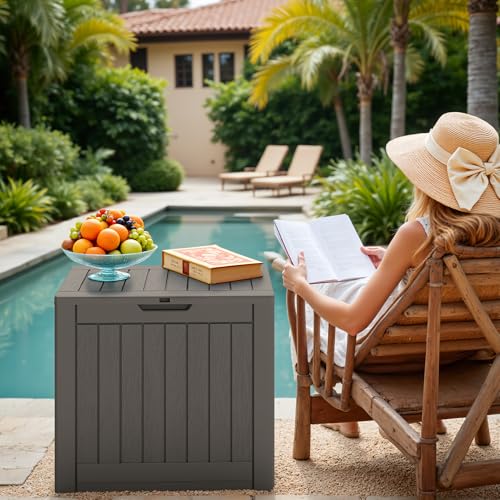 40 Gallon Outdoor Deck Box (40 Gallon / Dark Brown)
