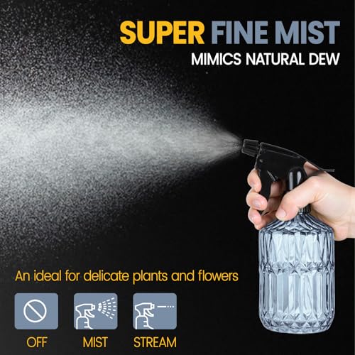 Glass Plant Mister Spray Bottle (Blue)