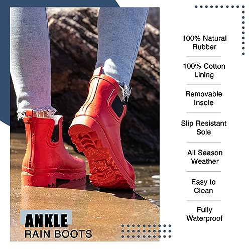 Women's Waterproof Ankle Rain Boots
