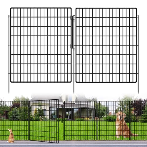 10 Panels Garden Fencing Animal Barrier with Lock (9570 sq inches)