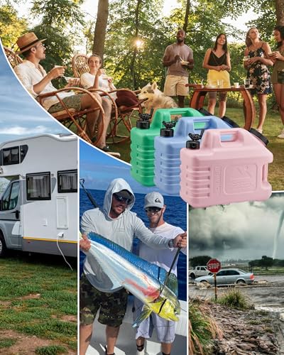 3.5 Gallon Camping Water Jug with Spigot (Pastel Mix / 3.5 Gallon)