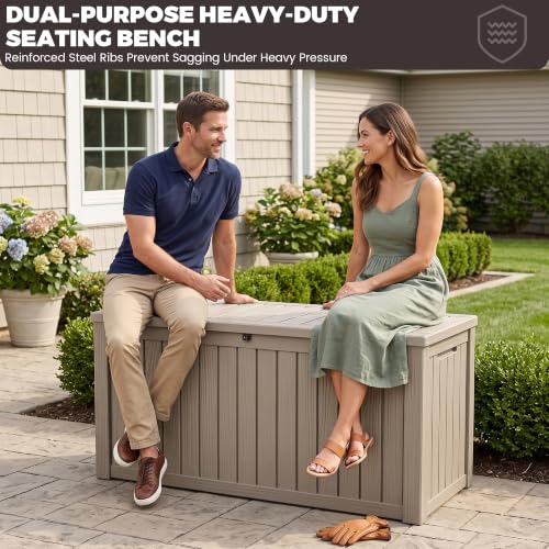 Outdoor Storage Box (Grey / 180 Gallon 3.1 XL)