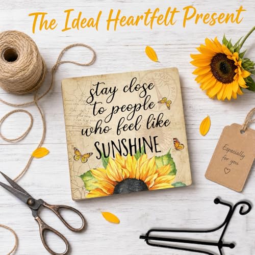 Sunflower Decor for Rustic Farmhouse Country Room (Retro Sunshine)