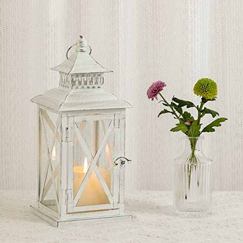 Lantern Decorative Indoor & Outdoor (White / 14.8'' / 1 Pc)
