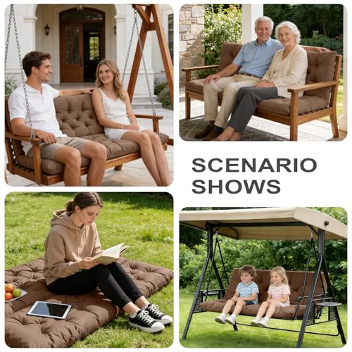 Porch Swing Cushions (Coffee / 40x 40 inches)