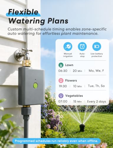 WiFi Water Timer for Garden Hose (Gray / Timer with Hub)