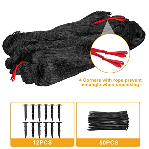 Bird Netting 25'x100' with 2.4" Square Mesh Chicken Coop Nettings
