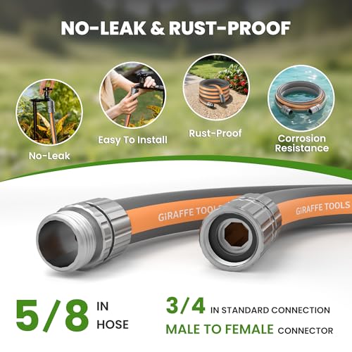 5FT Garden Hose Lay Flat Lightweight Flexible Water Hose (5FT)