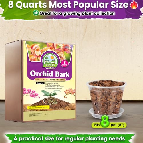 Orchid Bark for Plants (Orchid Bark 8 Quarts)