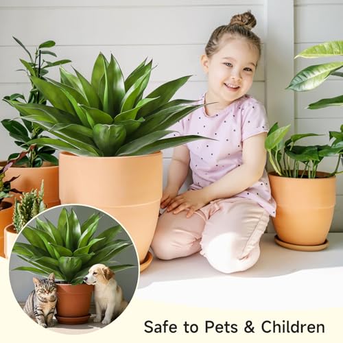 Succulents Plants Artificial Agave Plant 28Inch Large Faux Succulent Unpotted Aloe Premium Crafting DIY Greenery Decor for Indoor Outdoor (Unpotted Large Succulent - 2pcs Green / Succulent)