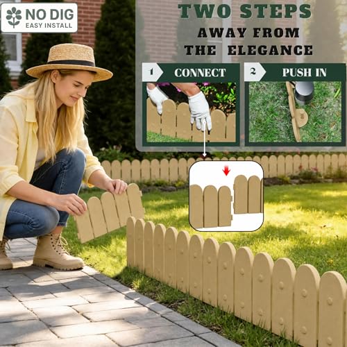 Garden Border Plastic Edging (Timber / 10ft.)
