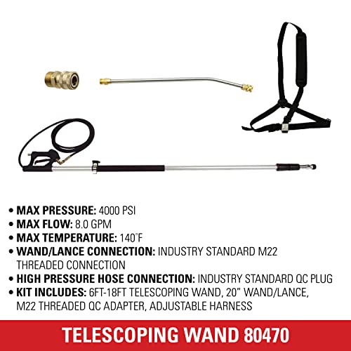 4000PSI Telescoping Pressure Washer Extension Wand (Telescoping Wand)