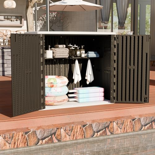 Outdoor Storage Shed 37 Cu.Ft (Black / 37 Cu.ft)